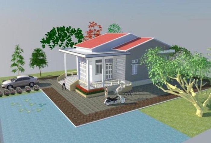 nhà cấp 4 mái Thái đẹp