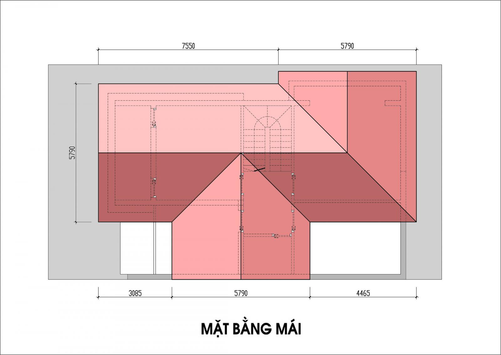 Mặt bằng tầng mái