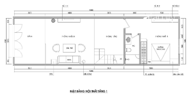 mặt bằng tầng 1