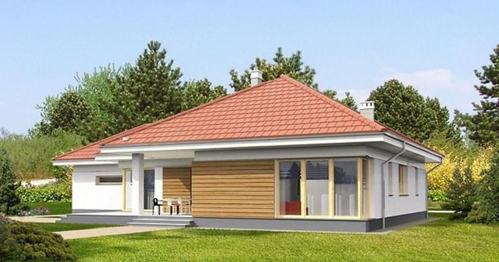 nhà cấp 4 phong cách Tây Âu thoáng mát