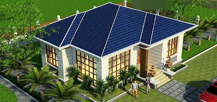 mẫu nhà kết hợp giữa truyền thống và hiện đại