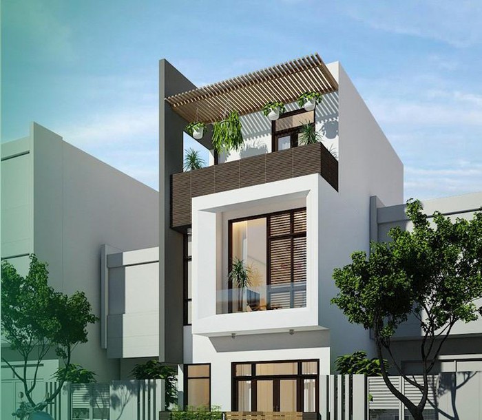 nhà phố 3 tầng hiện đại