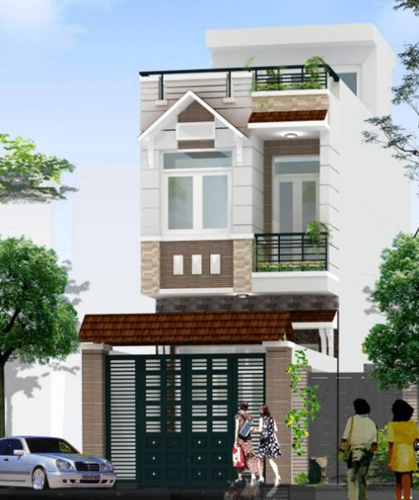 mặt tiền nhà phố đẹp