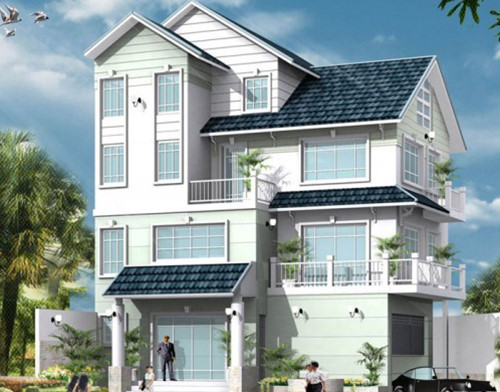 biệt thự mái Thái 2 mặt tiền