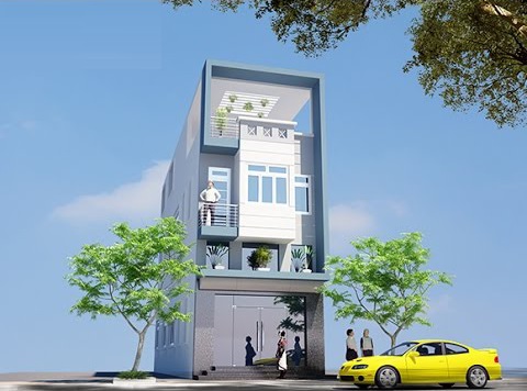 mặt tiền nhà phố 3 tầng kết hợp kinh doanh