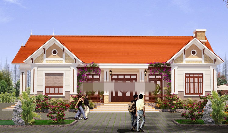 nhà 1 tầng mái Thái đẹp