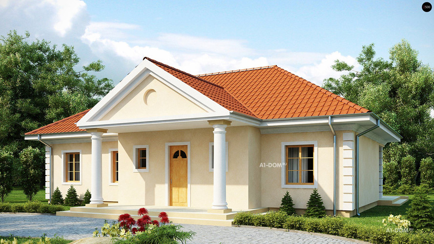 nhà 1 tầng mái Thái đơn giản, sang trọng
