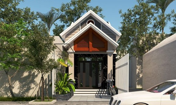 nhà cấp 4 có gác lửng