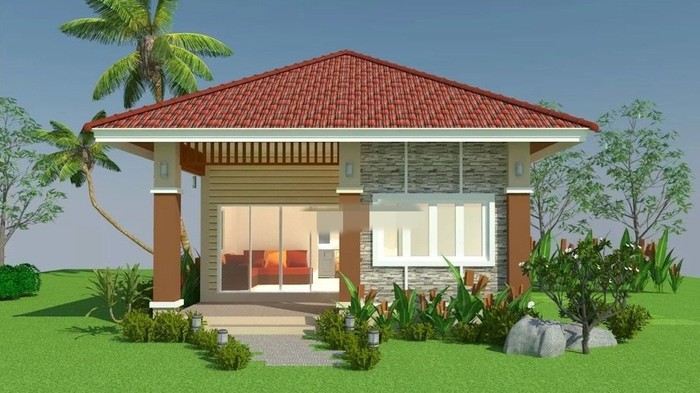 mẫu nhà 1 tầng đẹp