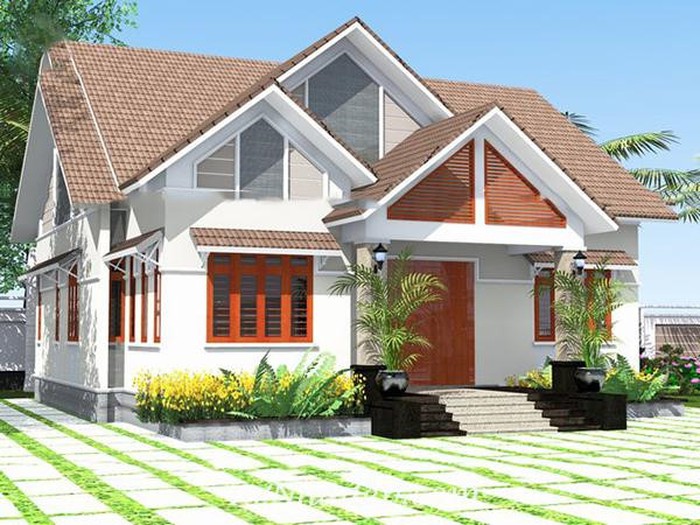 Mẫu nhà cấp 4 được xây dựng phổ biến ở vùng nông