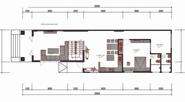 tầng trệt nhà cấp 4 có gác lửng