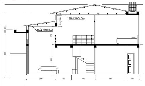 nhà cấp 4 có gác lửng đẹp