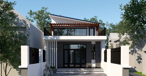 nhà cấp 4 có gác lửng