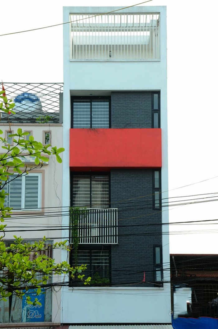 mẫu nhà ống lệch tầng đẹp