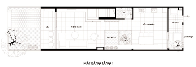ngôi nhà ống 2 tầng yên bình.1