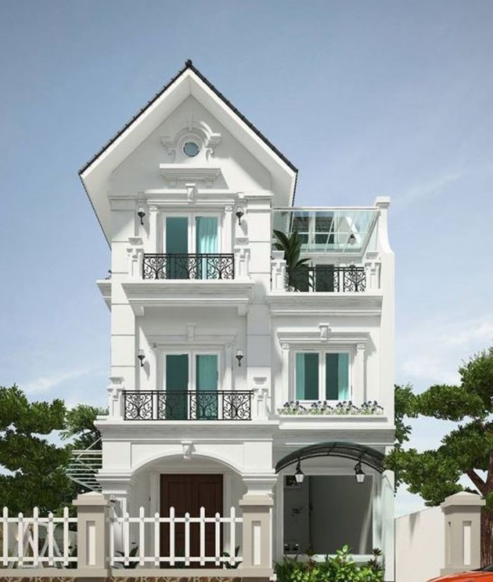 Mẫu nhà 3 tầng sang trọng