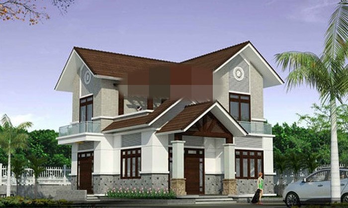 Mẫu nhà 2 tầng 80m2