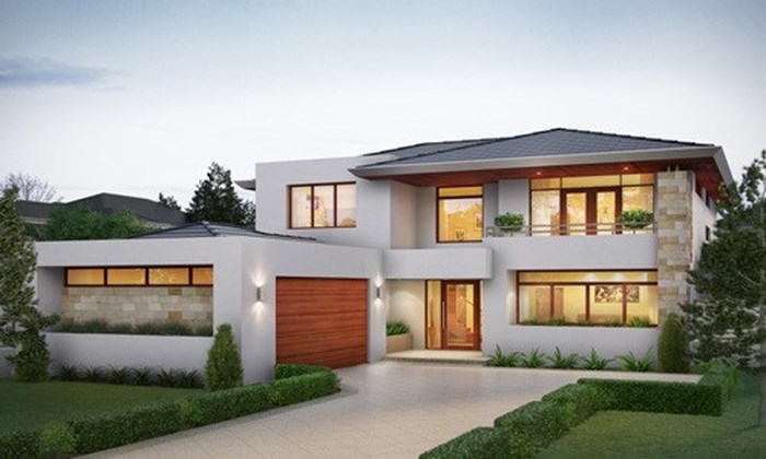 Nếu sở hữu khuôn viên rộng thoáng, bạn có thể tham khảo mẫu nhà 2 tầng 80m2 này.