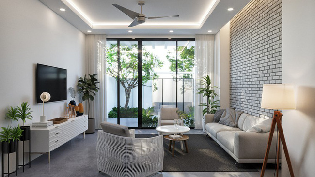 Thiết kế giếng trời có kích thước phù hợp