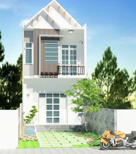 Kiểu nhà phố thiết kế 2 tầng