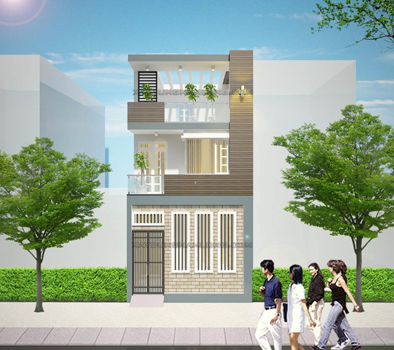 mẫu nhà 2 tầng đơn giản