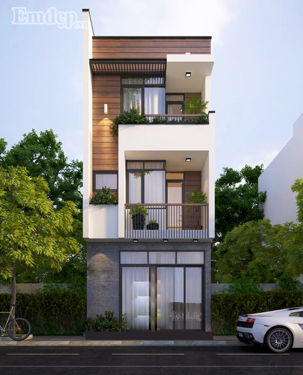 nhà 3 tầng hiện đại