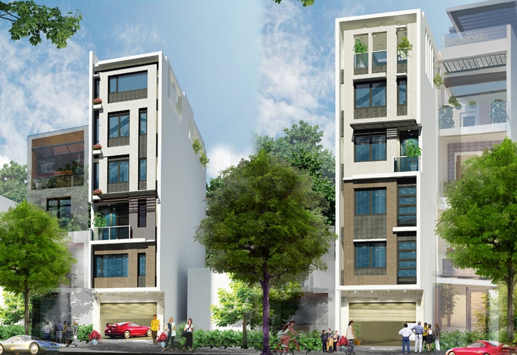 xây nhà nhiều tầng