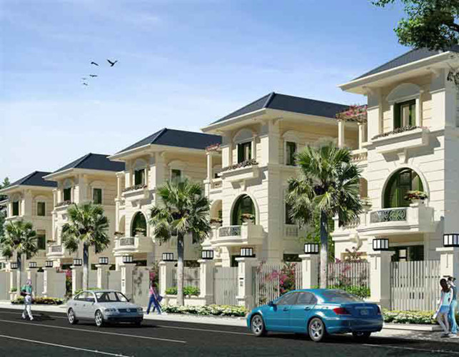 nhà liền kề mang vẻ đẹp cổ điển