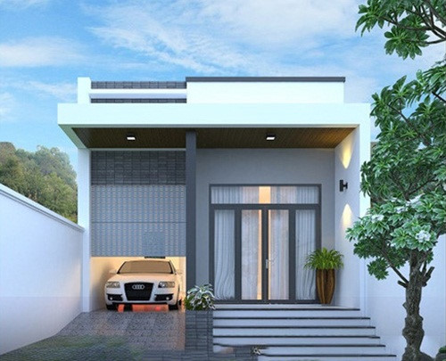 Ngôi nhà 1 tầng gác lửng
