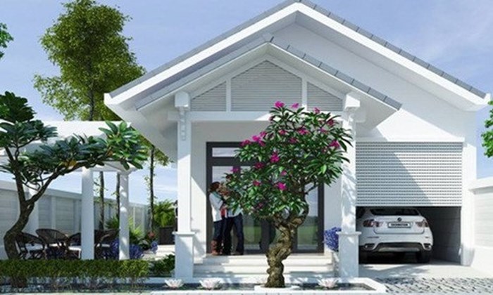 nhà vườn mái thái