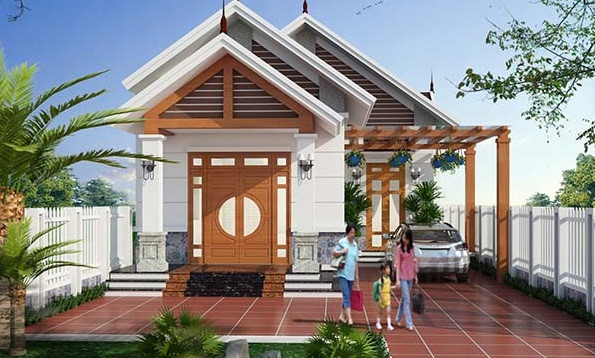 Mẫu nhà cấp 4 trên phần đất 150m2
