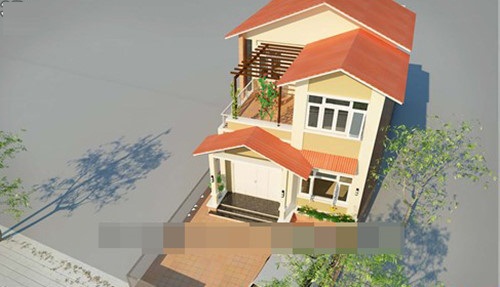 mẫu biệt thự 2 tầng
