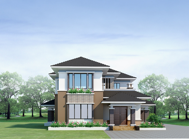 biệt thự 2 tầng