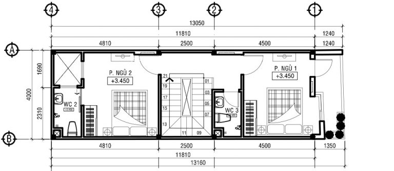 nhà ống 3 tầng đẹp