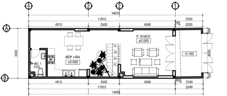 nhà ống 3 tầng hiện đại