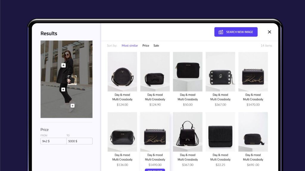 Look.ai is a Shopify app for apparel stores that look for fast and accurate visual search.