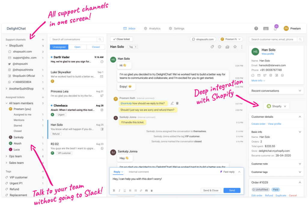 Improve your customer communication with DelightChat