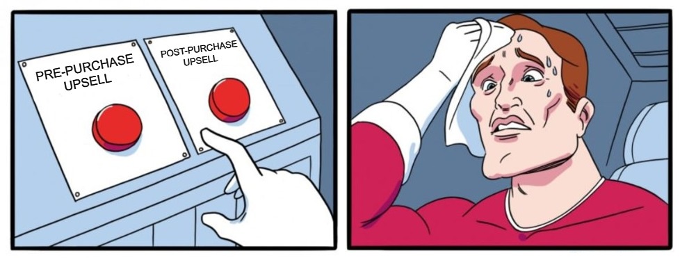 Should you choose pre-purchase or post-purchase upsell?