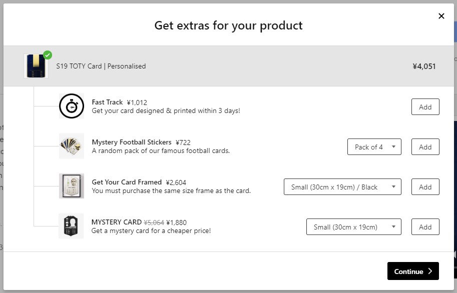Supporting upsells in multiple currencies