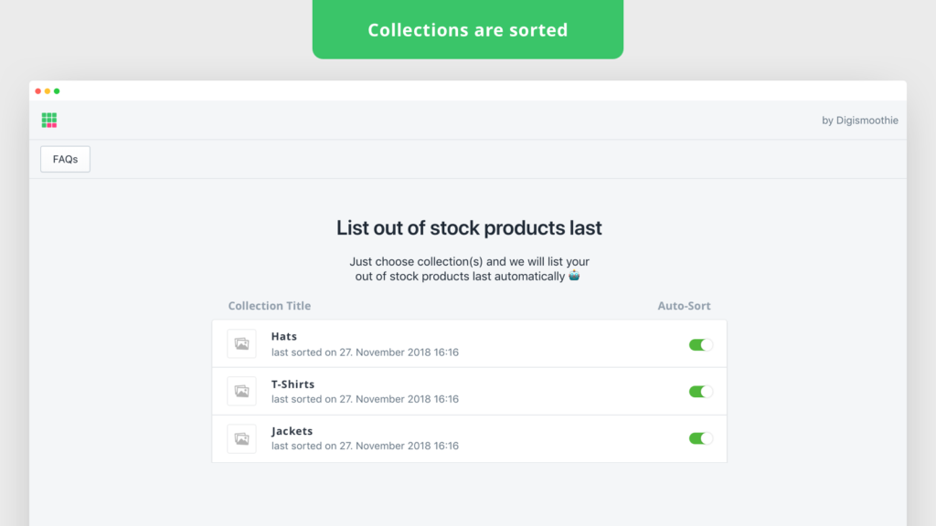 Out Of Stock Last dashboard