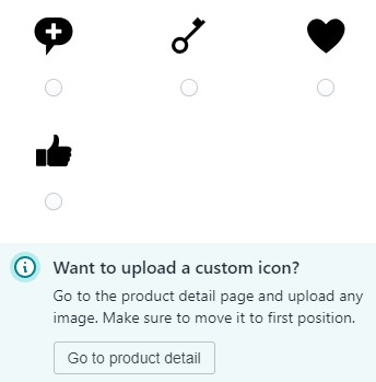 Uploading custom icon for services