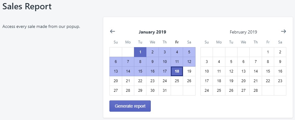 Detailed sales report is now available in the app settings