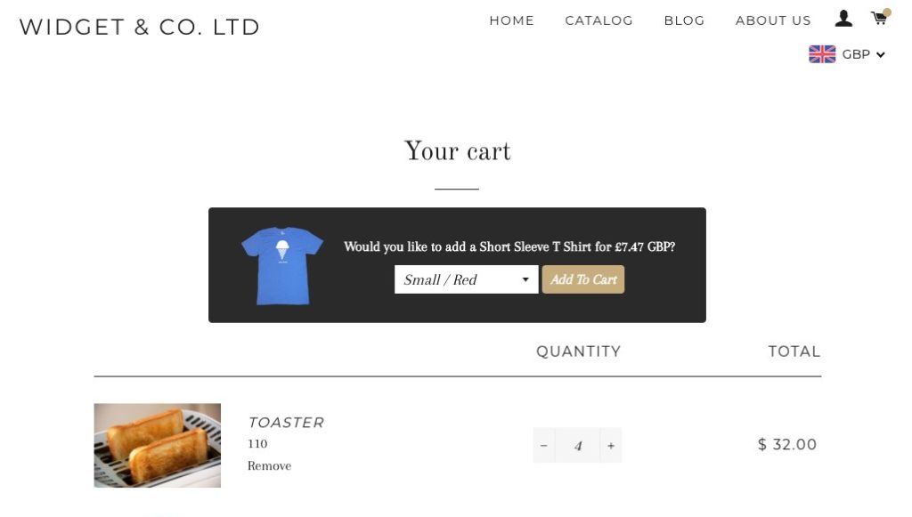 In Cart Upsell (pop-up free upsells in the cart)