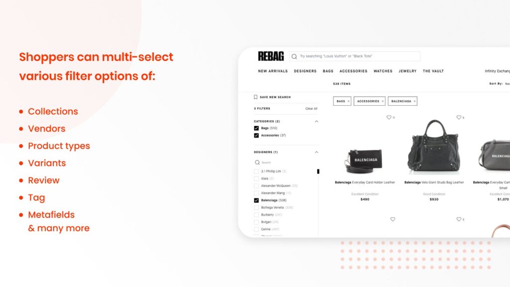 Prduct filter BFCM app Shopify