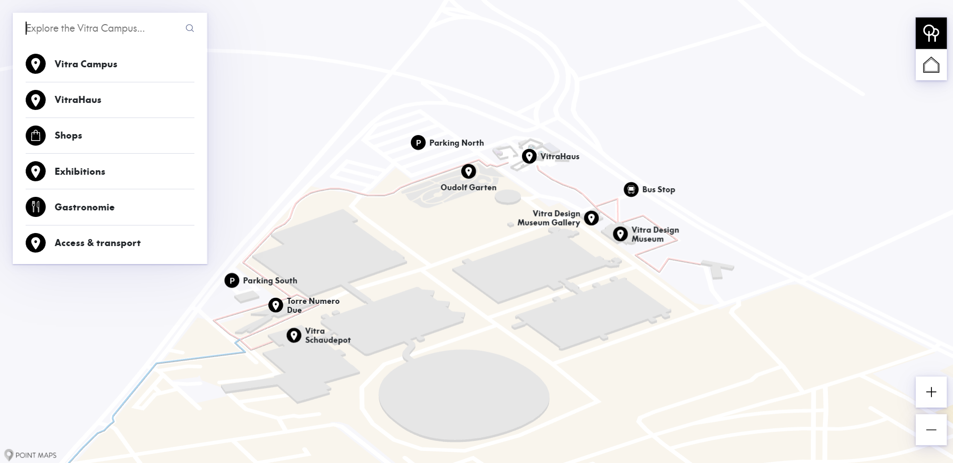 Campus Map And Wayfinding With Vitra
