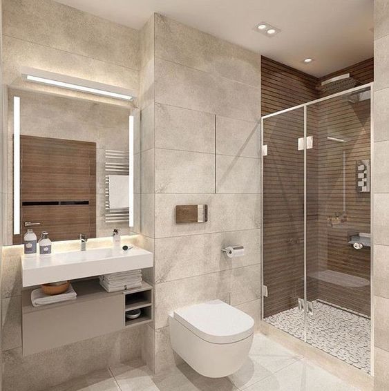 hình ảnh phòng tắm tiện nghi trong nhà phố 2 tầng