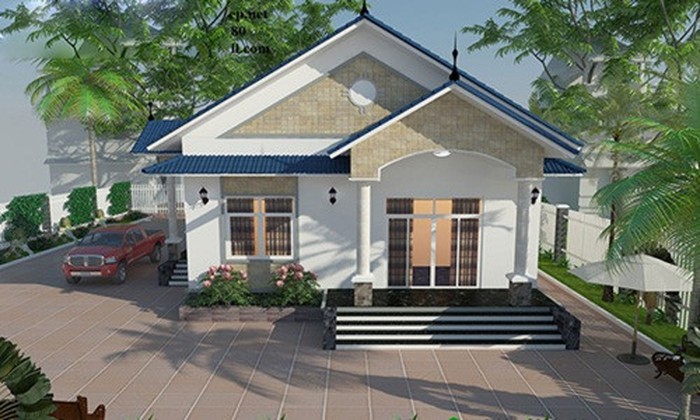 mẫu nhà 1 tầng có thiết kế đơn giản