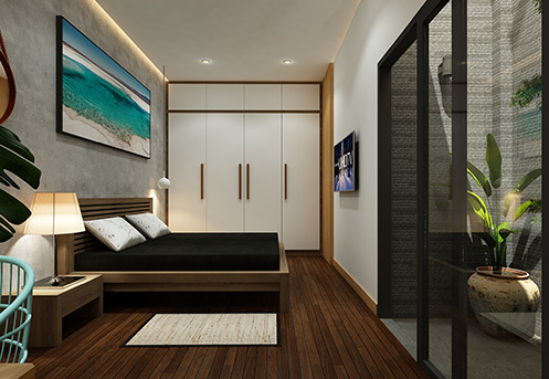 nhà 4 tầng tận dụng được tối đa nguồn sáng tự nhiên