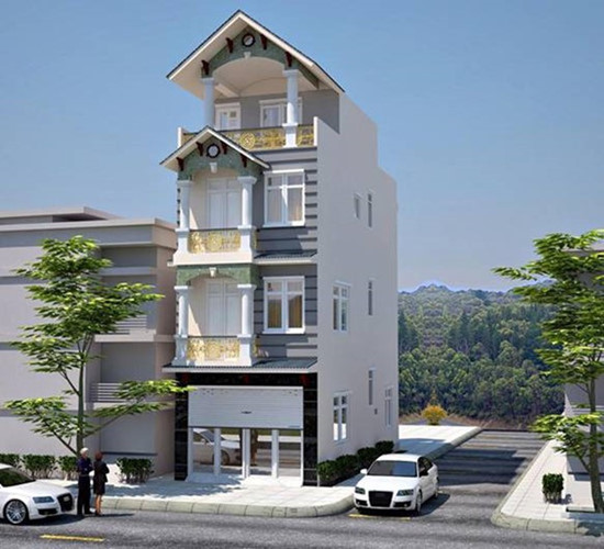 nhà phố phong cách tân cổ điển