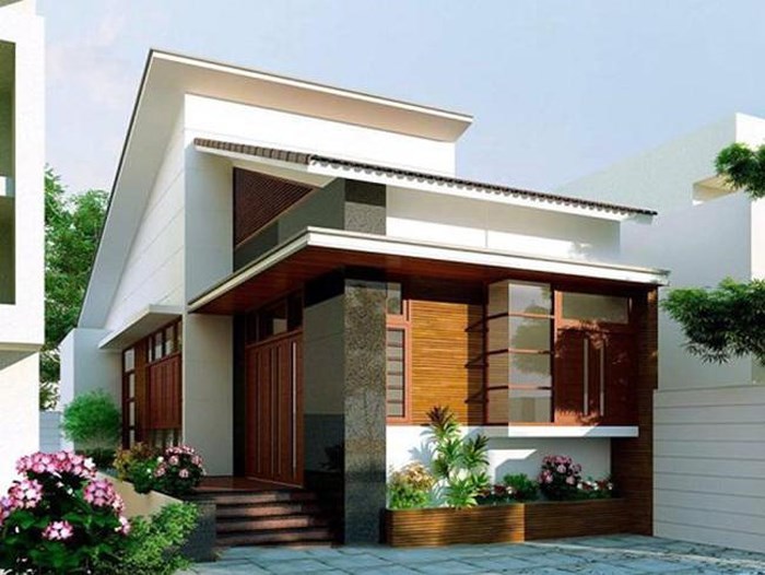 nhà cấp 4 mái xéo